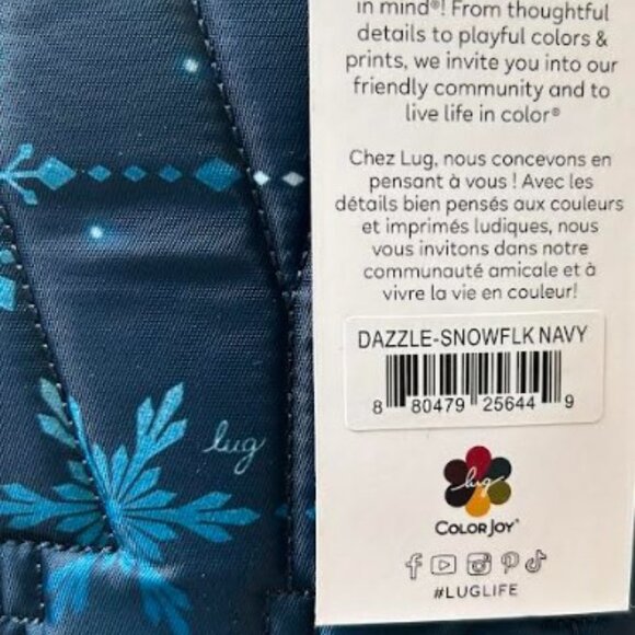 Lug Dazzle Crossbody Bag Snowflake Navy Blue - Picture 10 of 10